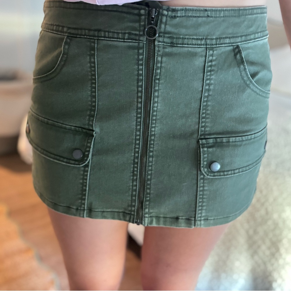 Green Mini Skirt